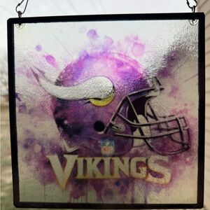 Vikings Sublimated Glass Sun Catcher